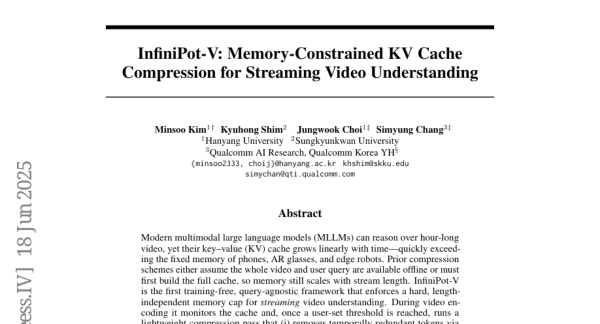 启云科技 手机和AR眼镜也能处理超长视频了！汉阳大学团队突破内存限制实现实时视频理解