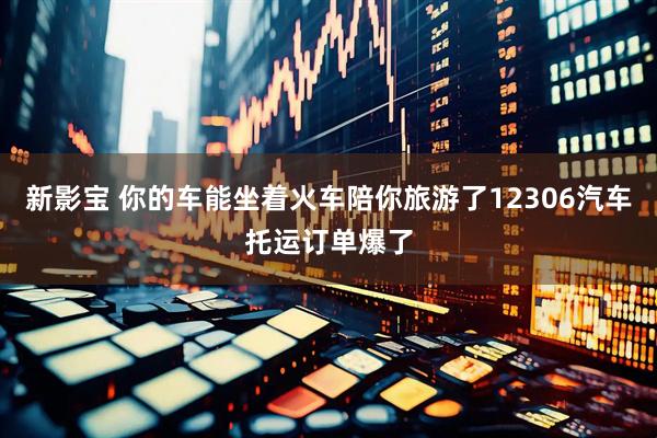 新影宝 你的车能坐着火车陪你旅游了12306汽车托运订单爆了